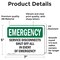 Signmission Service Disconnects Shut Off All In Event, 7 in W x Rectangle, Vinyl Decal OS-2PACK-EM-D-57-L-10419 - alternate 2